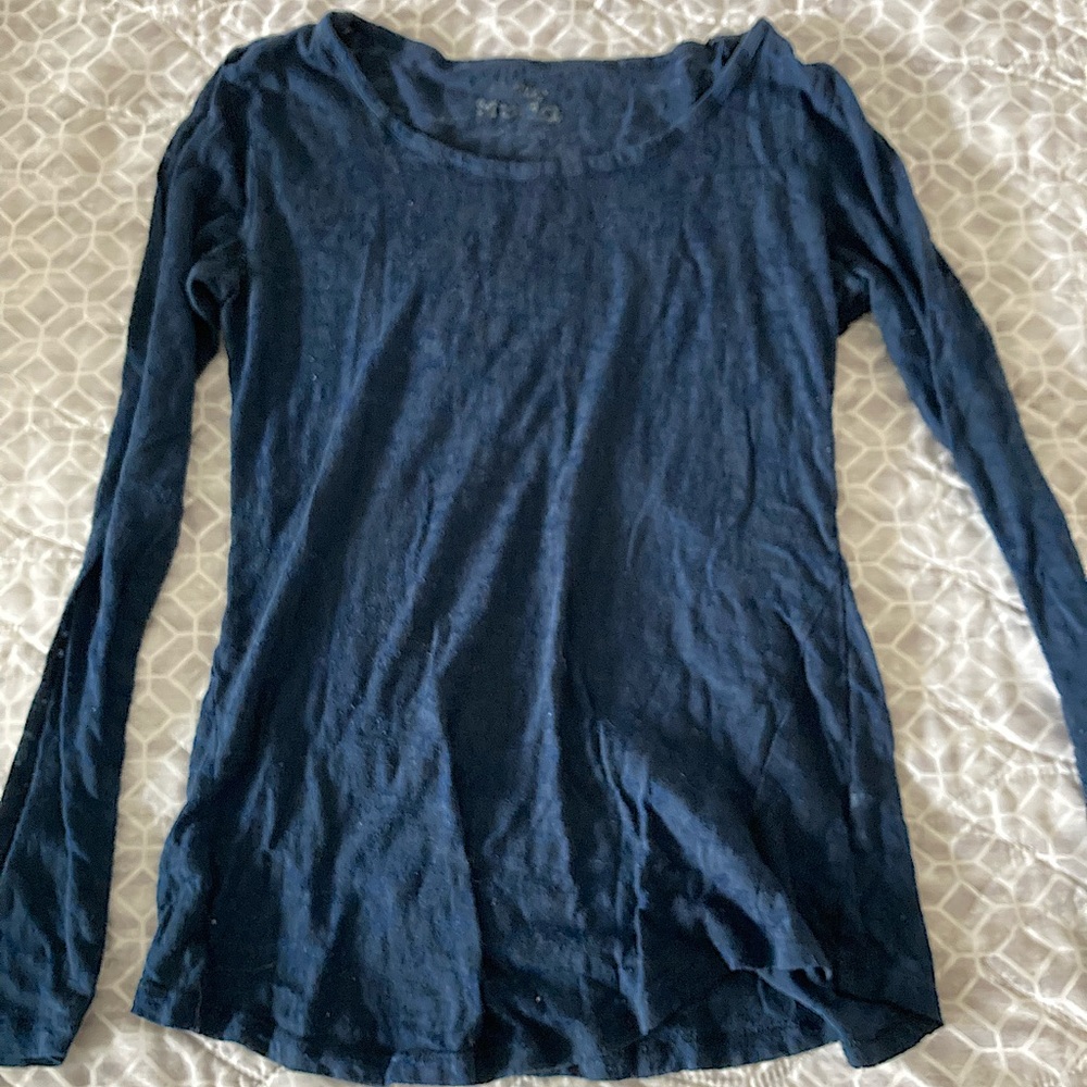 Dark blue shirt, slight see through XS/S